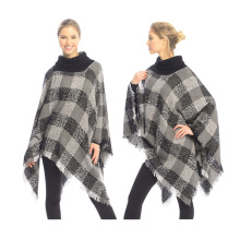 Neue Stil 2017 Winter Damen Herbst Computer häkeln gestrickte Plaid Frauen Winter Poncho